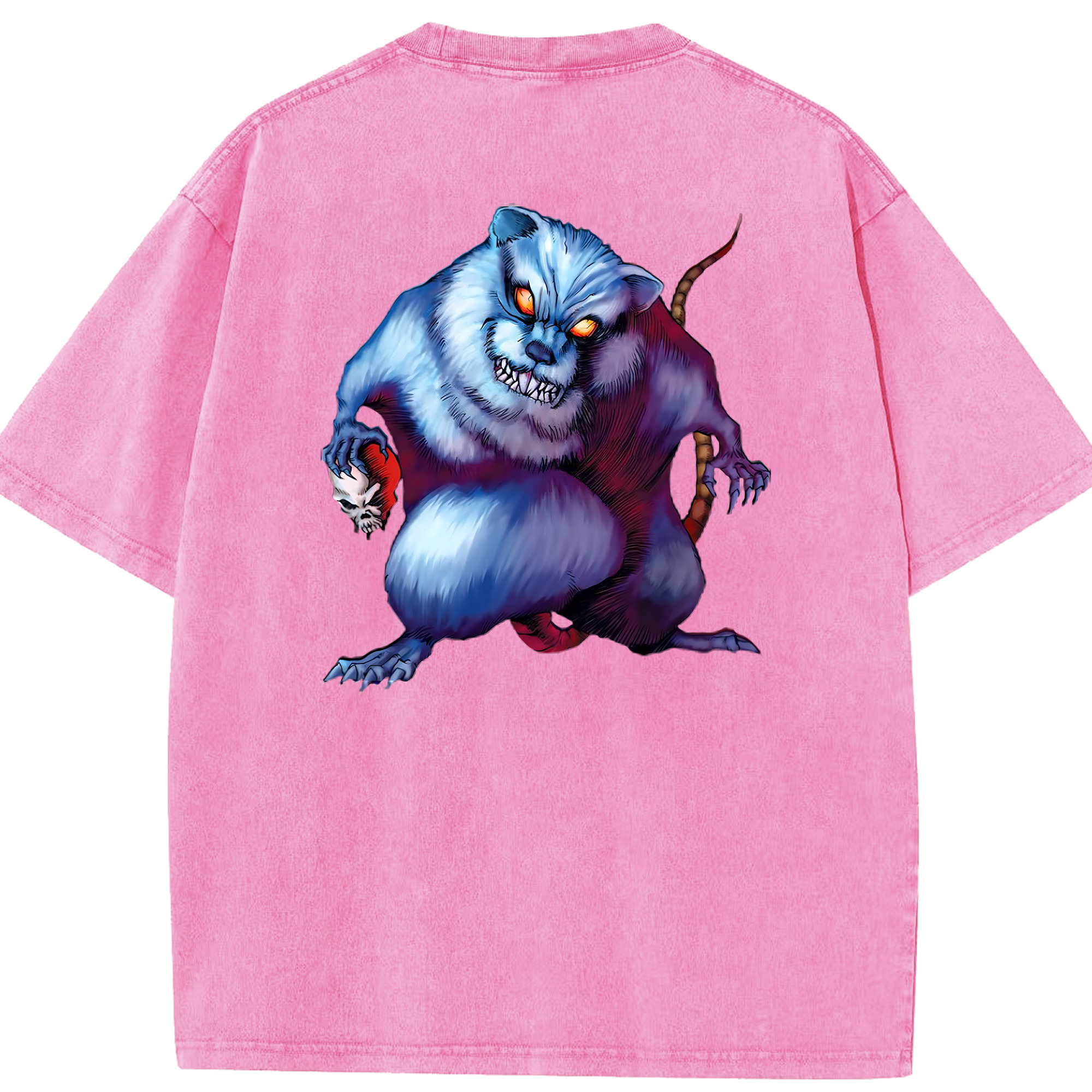 （画像用） 遊☆戯☆王 Yu-Gi-Oh! 綿100% ヴィンテージ風 半袖Tシャツ（背面プリント）